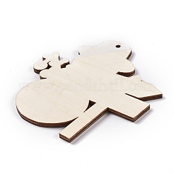 Рождественские деревянные большие подвески HJEW-O004-13