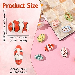 10шт 10 стиля фарфоровые бусины ручной работы&nbsp;PORC-YW0001-30