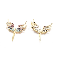 Латунные микро проложить кубического циркония подвески ZIRC-G161-01B