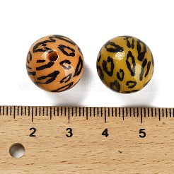 Печатные непрозрачные акриловые бусины SACR-F015-01A