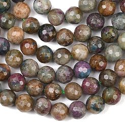 Натуральные красные корундовые бусины&nbsp;G-K405-A01-6mm