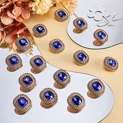 16 шт. пуговицы со стразами из сплава BUTT-GF0003-51A