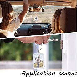 8шт пластиковый держатель для бейджа подвеска украшение HJEW-CA0001-19