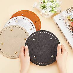 Плоское круглое дно сумки из искусственной кожи FIND-PH0002-04