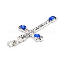 Тибетском стиле сплав горный хрусталь подвески PALLOY-P261-01AS