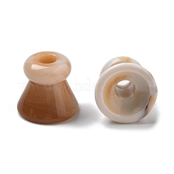 Двухцветные акриловые бусины OACR-S042-04F