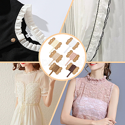 18м 6-цветная плиссированная эластичная кружевная отделка из полиэстера OCOR-FG0002-22