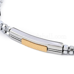 Браслеты из синтетического немагнитного гематита из бисера&nbsp;BJEW-S156-05P-C