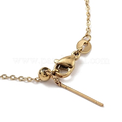 Ионное покрытие (ip) регулируемые ожерелья из нержавеющей стали 304 с цепочкой NJEW-K270-05G