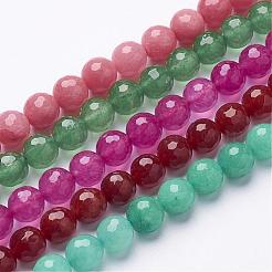 Натуральный белый нефрит шарика Gemstone нити G-D610-10mm