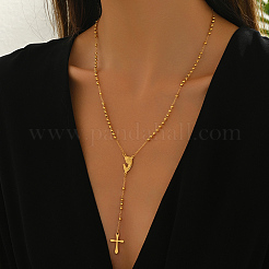 Женские четки с подвеской в виде креста из нержавеющей стали 201 PR5639