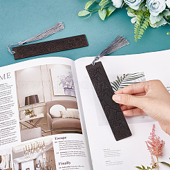 Закладки черного дерева 2шт 2 стиля AJEW-PH0001-76