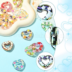 15 шт. Прозрачные акриловые бусины&nbsp;OACR-YW0003-81