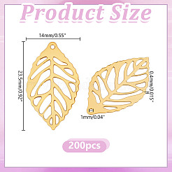 200 шт. подвески из листового железа&nbsp;KK-HY0004-24