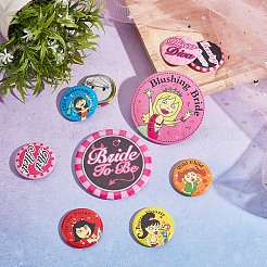 16 шт. набор из 16-х стильных жестяных значков&nbsp;JEWB-GF0001-17