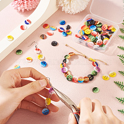 80 шт. фарфоровые пуговицы с 4 отверстиями PORC-PJ0001-01