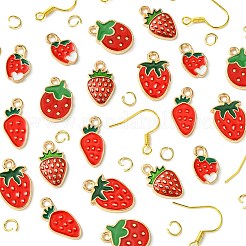 Серьги-подвески с клубникой своими руками&nbsp;DIY-FS0006-05