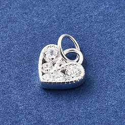 925 стерлинговый серебристый микроформованный кубический цирконий STER-D309-01D-S