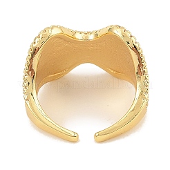 Латунные микро проложить манжеты кольца кубического циркония&nbsp;RJEW-S392-20G