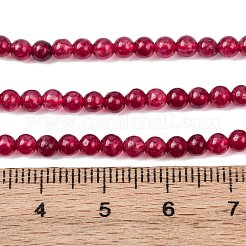 Натуральный белый нефрит круглый шарик нити&nbsp;G-A130-3mm-F01