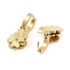 Настоящие серьги-подвески из нержавеющей стали 304 с покрытием из 18-каратного золота&nbsp;EJEW-L283-054G-03