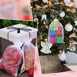 100 шт. мешочки из органзы для хранения ювелирных изделий OP-SP0001-01B