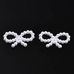 Радуга ABS пластик имитация жемчужные соединения&nbsp;OACR-T015-01-14