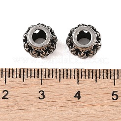 Европейские бусины из нержавеющей стали 304 STAS-N106-04AS