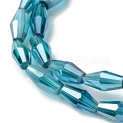 Прозрачный Electroplate стеклянные бусины&nbsp;X1-GLAA-K064-05A-PL02