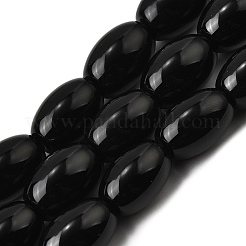 Бусины из натурального черного оникса G-F801-F02-04