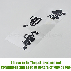 Водостойкие самоклеящиеся наклейки из ПВХ STIC-WH20010-10