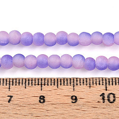 Стеклянные бусины кракле&nbsp;GLAA-N009-4mm-08