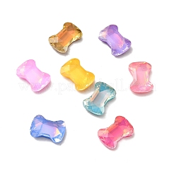 Стеклянные кабошоны со стразами в стиле мокко k9&nbsp;RGLA-G017-04A