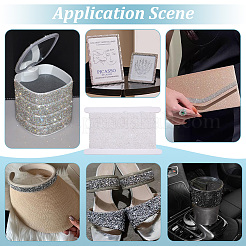 1 рулон смоляных стразов с пластиковой отделкой в виде бусин с имитацией жемчуга DIY-BC0015-57B