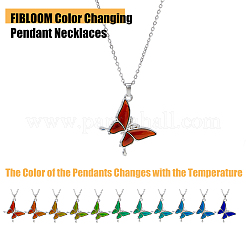 4шт. набор из 4-х стильных ожерелий с настроением NJEW-FI0001-33