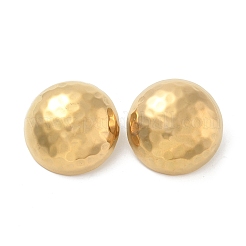 Ионное покрытие (ip) 304 нержавеющая сталь полукруглые серьги-гвоздики для женщин&nbsp;EJEW-M089-10G