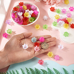 400шт 10 цвета непрозрачных акриловых колпачков для бусин&nbsp;OACR-TA0004-16