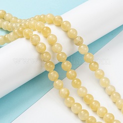 Природный Топаз нефрита бисер нитей G-P454-01C-01