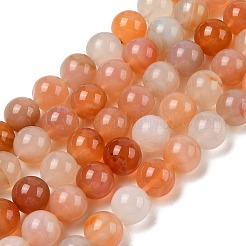 Натуральный красный агат бисер нитей&nbsp;G-A248-A06-05