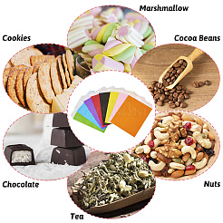 40шт 8 цвета экологически чистые пакеты из крафт-бумаги&nbsp;AJEW-TA0001-70