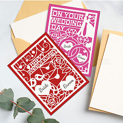 Углеродистая сталь разрезает трафареты DIY-WH0309-1450