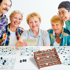 1 сумка 5-х уровневая деревянная подставка для игральных костей с подставками ODIS-BC0001-28