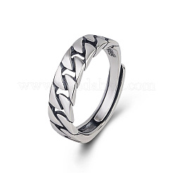 925 массивные цепочки из стерлингового серебра с регулируемыми кольцами для женщин&nbsp;FS-WG946EA-01