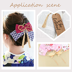 100 шт. Полиэстер кисточка большие подвесные украшения FIND-SC0003-36C