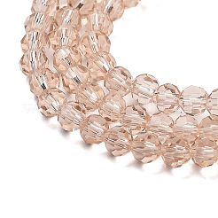 Граненые(32 грань) круглые нити стеклянных бусин&nbsp;X-EGLA-J042-4mm-21