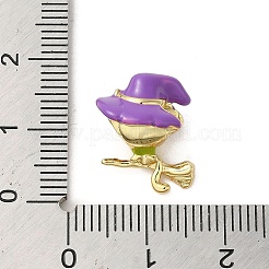 Хэллоуин латунные эмалированные европейские бусины X1-KK-A203-04A-G