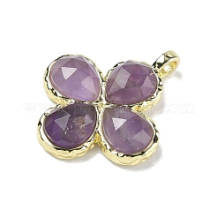 Граненые подвески из натурального аметиста&nbsp;G-A308-01G-12