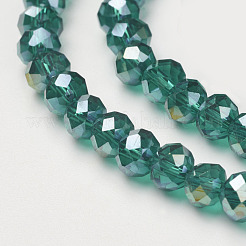 Гальванические стеклянные бусины&nbsp;GR6MM-AB