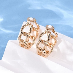 Клипсы из сплава силикона EJEW-Z120-01G-01