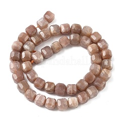 Натуральный Sunstone бисер пряди&nbsp;G-C267-A08